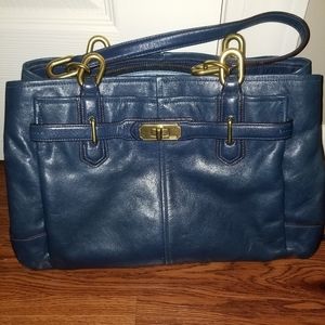 Navy blue Coach tote